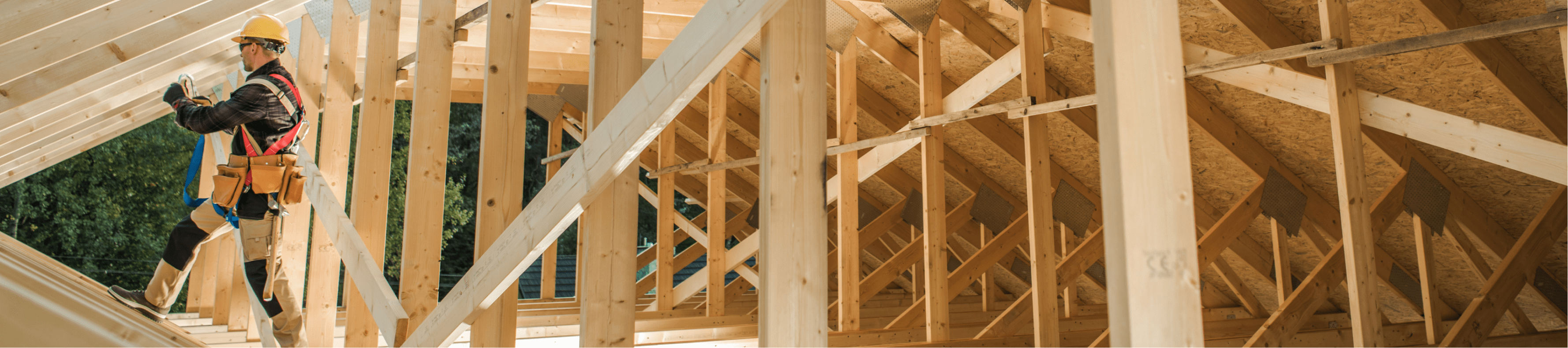 worker on construction building