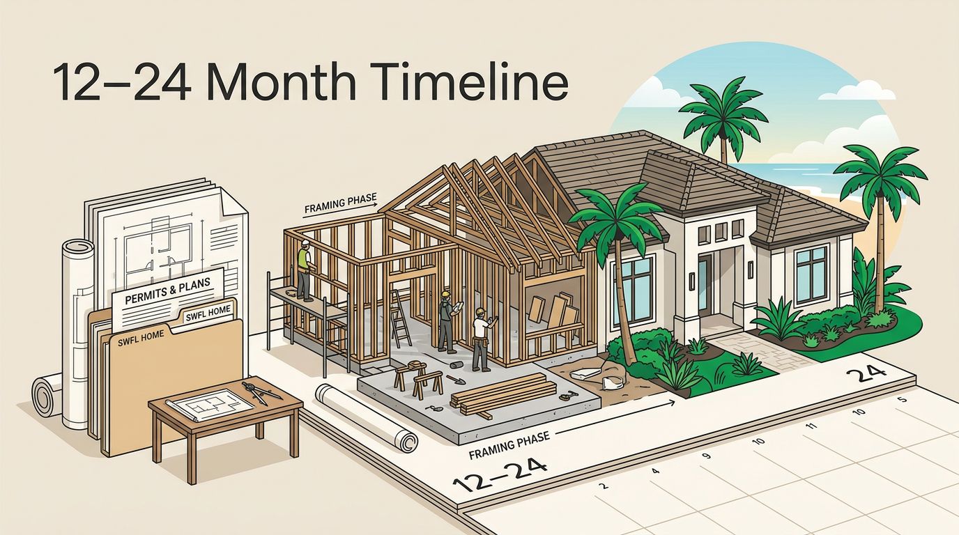 custom home build time