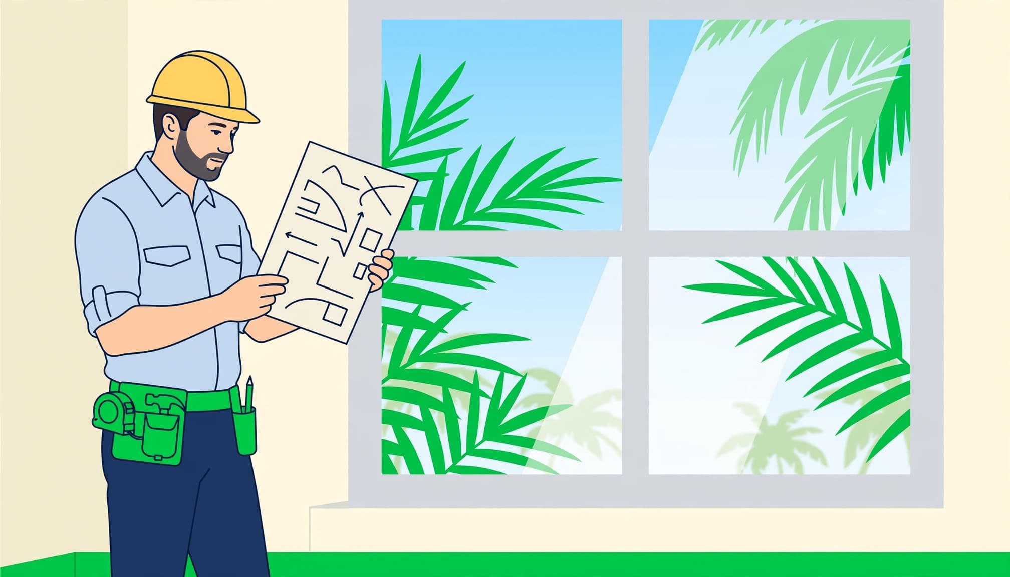 Florida product approvals checked against a window and supporting drawings